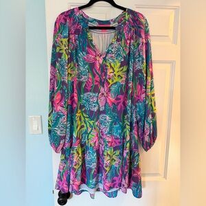 Lilly Pulitzer Multicolor Tropical Print Top
